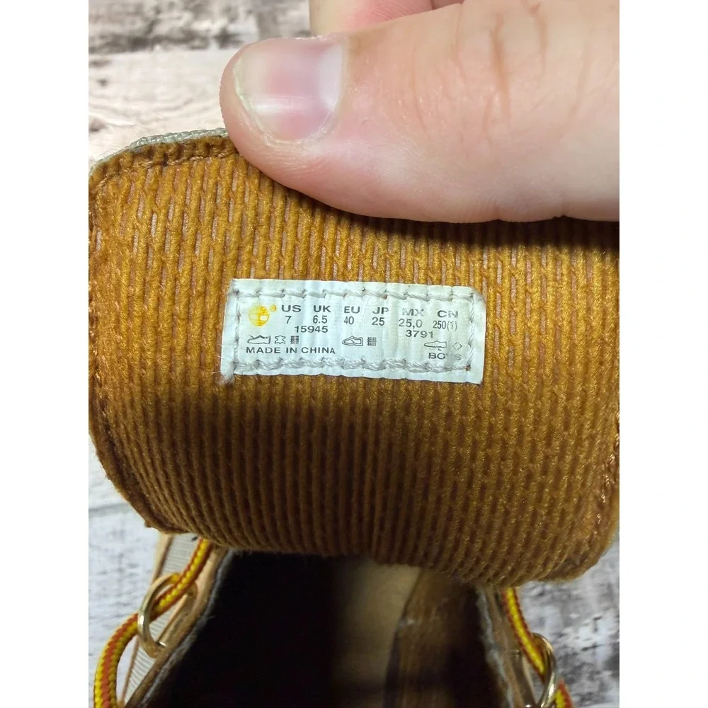 Timberland Chukka Boys Field Boots Tan Size 7
